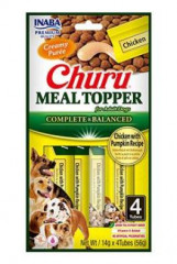 Churu Dog Meal Topper Chicken with Pumpkin Recipe 4x14g