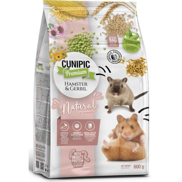 Cunipic Premium Hamster & Gerbil - křeček & pískomil 600g