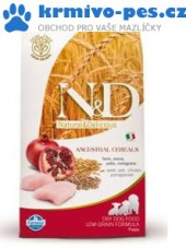 N&D LG DOG Puppy Mini Chicken & Pomegr 2,5kg