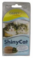 Gimpet kočka konz. ShinyCat Junior tuňák 2x70g
