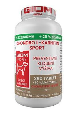 Giom S pes Chondro L-karnitin SPORT 360 tbl+25% zdarma