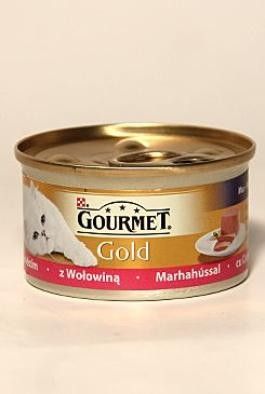Gourmet Gold konz. kočka pašt. s hovězím 85g