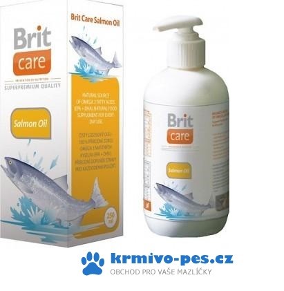 Brit care lososový olej pes 500ml