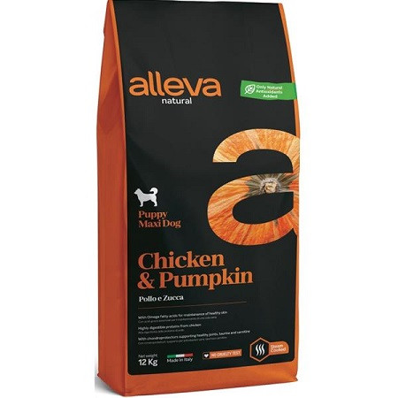 ALLEVA NATURAL Dog Dry Puppy Chicken&Pumpkin Maxi 12kg