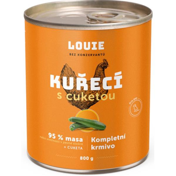 Louie pro psy kuřecí s cuketou 0,8 kg