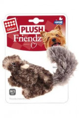 Hračka pes GiGwi Plush Friendz veverka šedá plyš