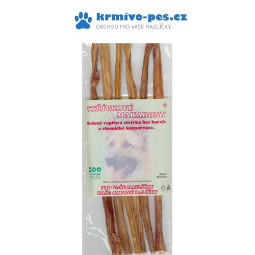 Pochoutka pes sušená Střívkové makarony 25cm