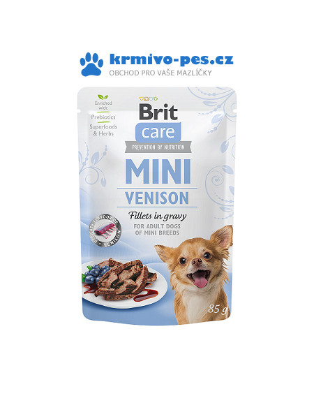 Brit Care Dog Mini Venison fillets in gravy 85g
