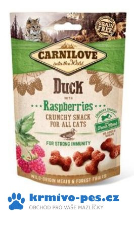 Carnilove Cat Crunchy Snack Duck&Raspberries 50g