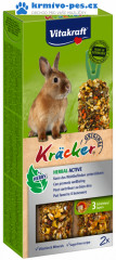 Vitakraft Rodent Rabbit pochoutka Kräck Herbal active 2ks