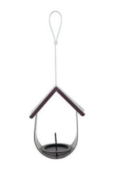 Krmítko venkovní BUDKA na loj.koule kov fialová Zolux