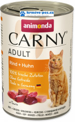 Animonda konz. kočka Adult hovězí + kuřecí 400g