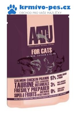 AATU Cat Salmon n Chicken n Prawn kaps. 85g