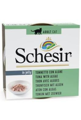 Schesir Cat konz. Adult tuňák/řasy 85g