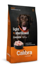 Calibra Dog EXPERT+ Adult Light & Sterilised Chicken 750g