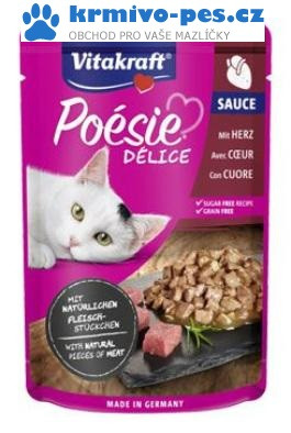 Vitakraft Cat Poésie DéliSauce kapsa srdce 85g