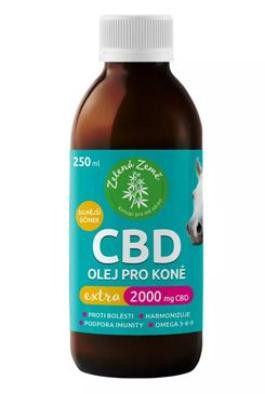 Zelená Země CBD olej pro koně 2000 mg, 250ml