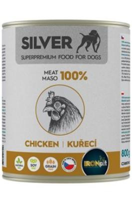 IRONpet Silver Dog Chicken konzerva 800g