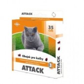 Antiparazitární obojek Attack 35cm kočka