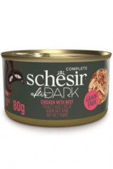 Schesir Cat konzerva After Dark Wholefood kuře/hovězí 80g