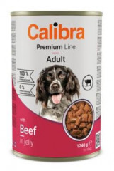 Calibra Dog Premium konzerva s hovězím v želé 1240g