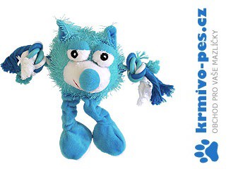 Hračka pes Monster Friend modrý plyš 21cm
