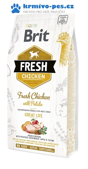 BRIT Fresh Chicken with Potato Adult Great Life 2,5 kg