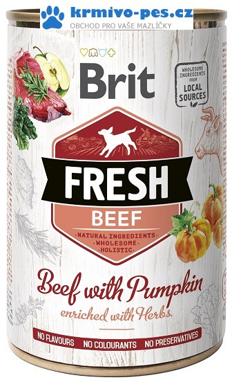 Brit Dog Fresh Beef with Pumpkin 400 g