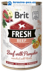 Brit Fresh konzerva Beef with Pumpkin 400g