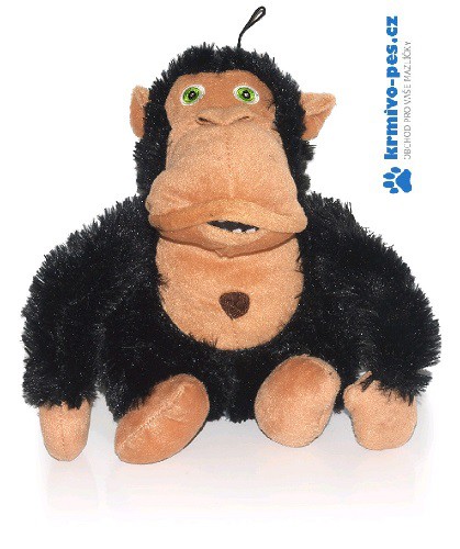 Hračka pes Crazy monkey černá 36cm