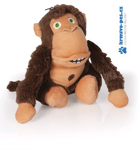 Hračka pes Crazy monkey hnědá 36cm