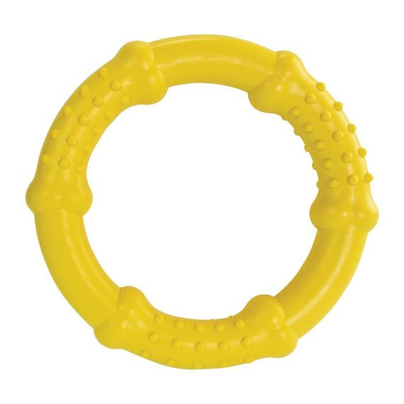 Plovoucí tréninkový kruh s vanilkou 17cm HipHop - žlutý