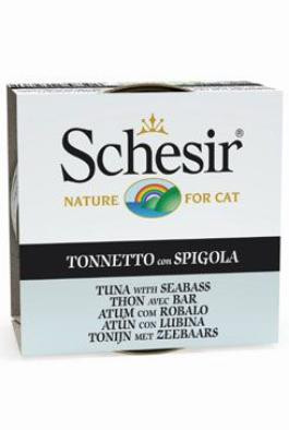 Schesir Cat konz. Adult tuňák/moř. okoun 85g