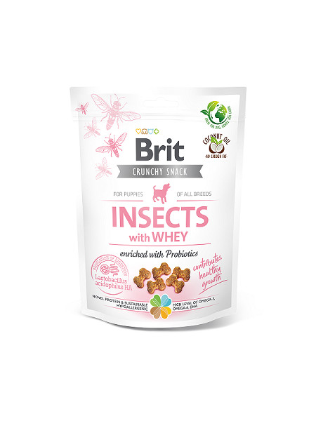 Brit Care Dog Crunchy Crack.Insec.Puppy Whey Prob 200g