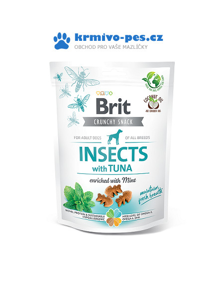 Brit Care Dog Crunchy Crack. Insec. Tuna Mint 200g