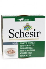 Schesir Cat konzerva Adult tuňák/kuře 85g