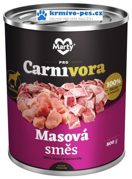 MARTY konz. pro psy ProCarnivora-masová směs 800 g