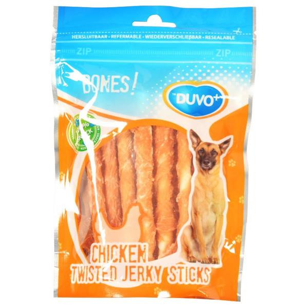 Duvo+ dog Bones! Twist.chicken jerky sticks 12,5cm 100g