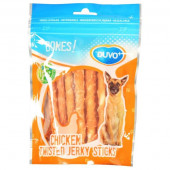 Duvo+ dog Bones! Twister chicken jerky sticks 12,5cm 100g