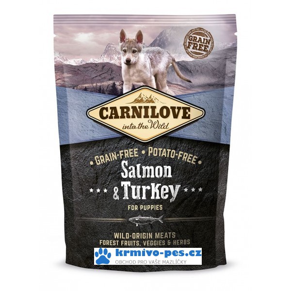 Carnilove Dog Salmon & Turkey for Puppies 1,5 kg