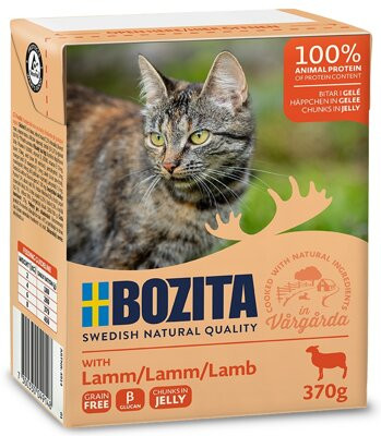 Bozita Cat kousky v želé s s jehněčím masem Tetrapak 370 g