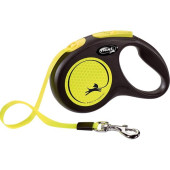 Flexi Neon S pásek 5 m žluté 15 kg