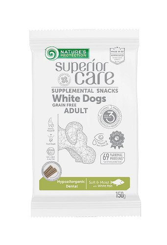 Nature's Protection SC WD Hypoallergenic Dental GF White Fish 150g