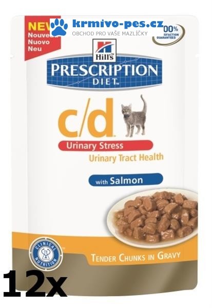 Hill's Feline C/D kaps. Salmon Urinary Stress 12 x 85 g