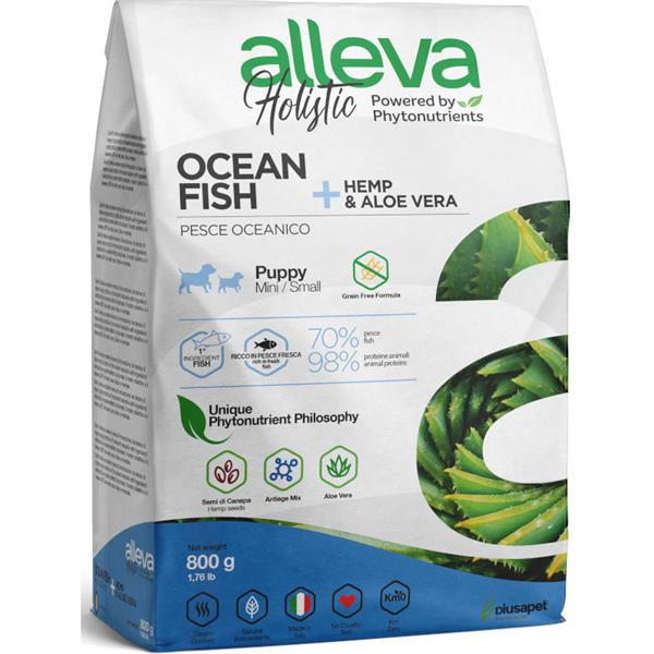 Alleva Holistic Dog Dry Puppy Ocean Fish Mini 0,8 kg