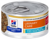 Hill's Prescription Diet Feline Stew c/d Urinary Stress konzerva s tuňákem a zeleninou 82g