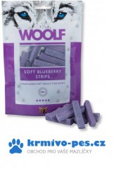 WOOLF pochoutka soft Blueberry strips 100g