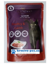 Nuevo kočka kapsa senior drůbeží a jehněčí s rýží 85g