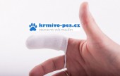 Petosan zubní kartáček na prst pro psy, mikrovlákno