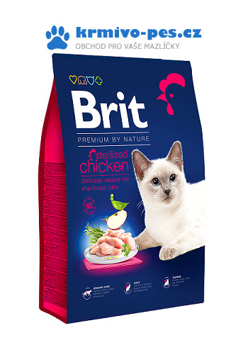 Brit Premium Cat by Nature Sterilized Chicken 8kg